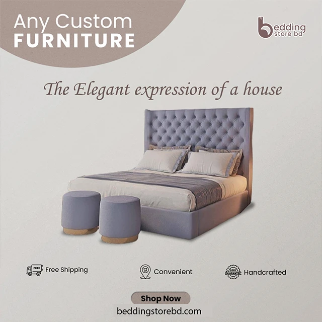 Premium Custom Bed | Handmade & Stylish