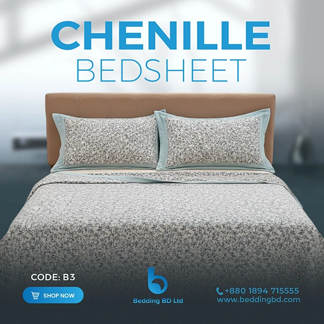 Chenille Bed Cover Exclusive - Design B3
